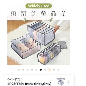 3 piece wardrobe clothes organizer for clothing, foldable closet,& storage. NWOT